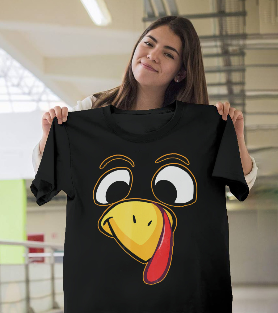 Big Turkey Face Funny Cartoon Expression T-Shirt