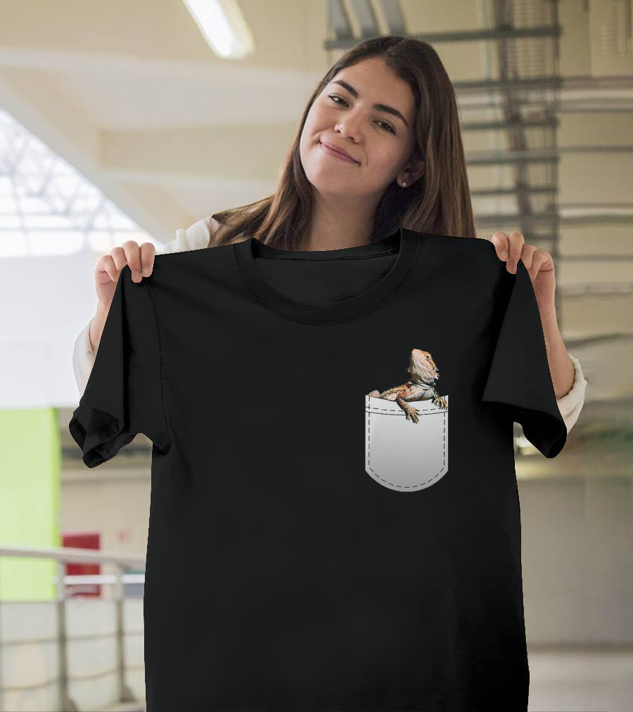 Funny Bearded Dragon Youth Bearded Pocket Lizard T-Shirt