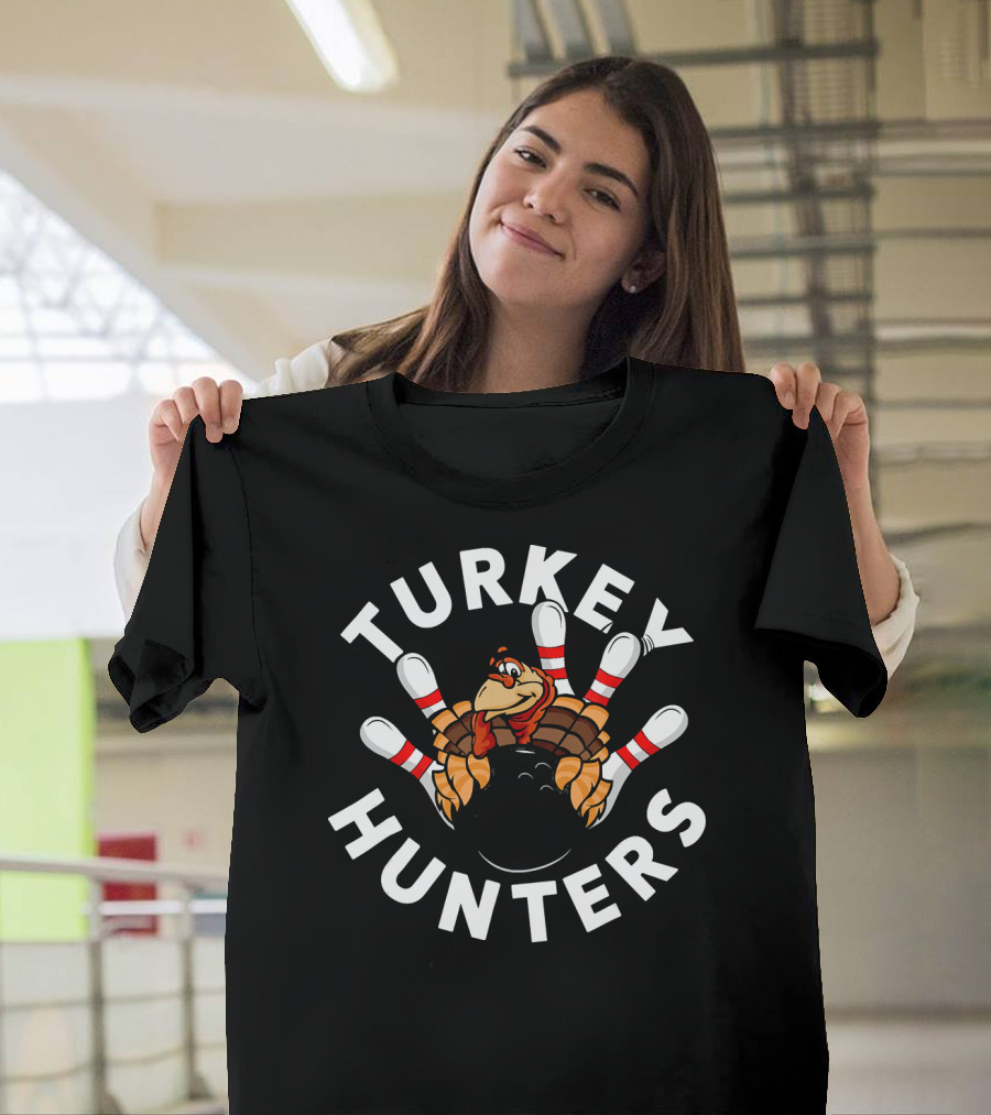 Turkey Hunters Bowling Humorous T-Shirt