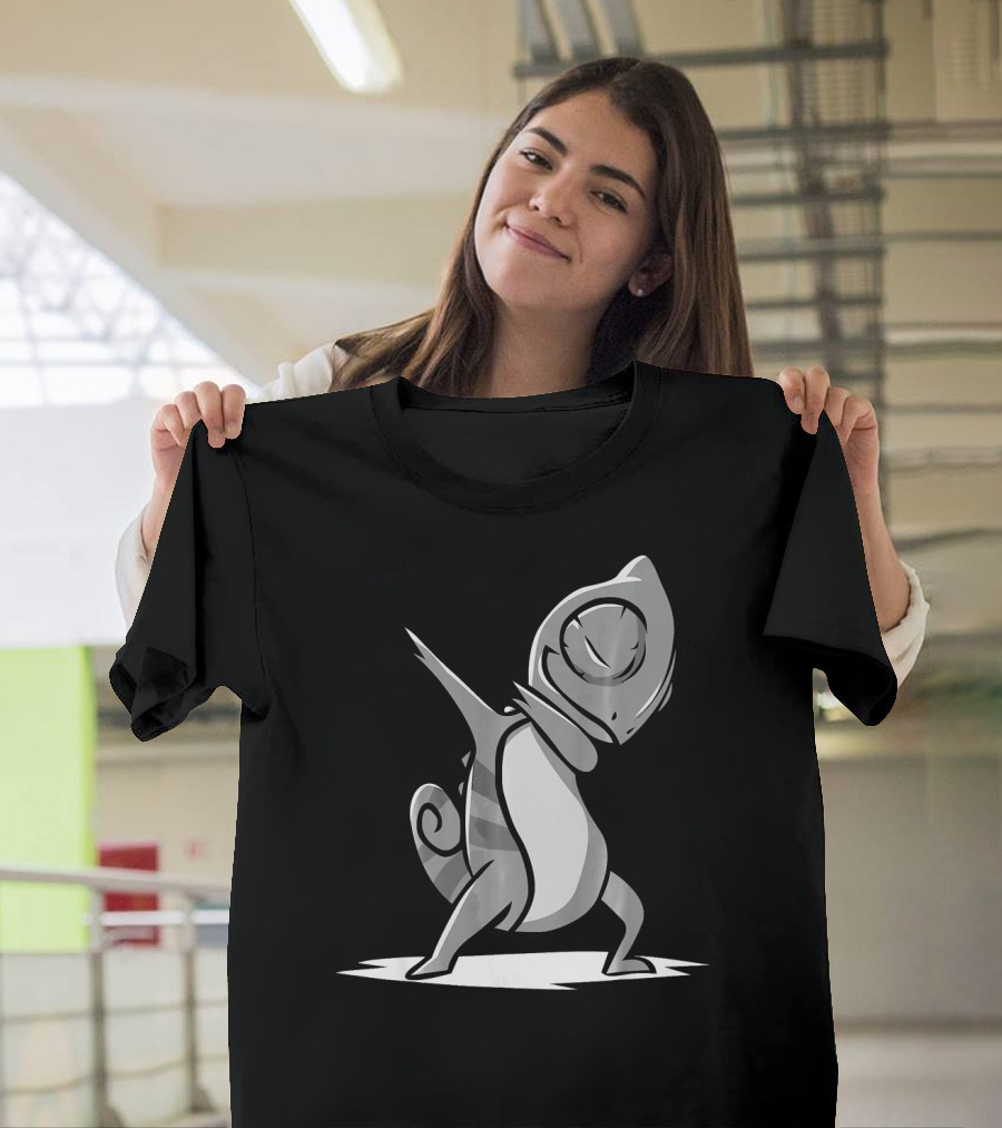 Funny Chameleon Pet Dab Reptile Dabbing T-Shirt