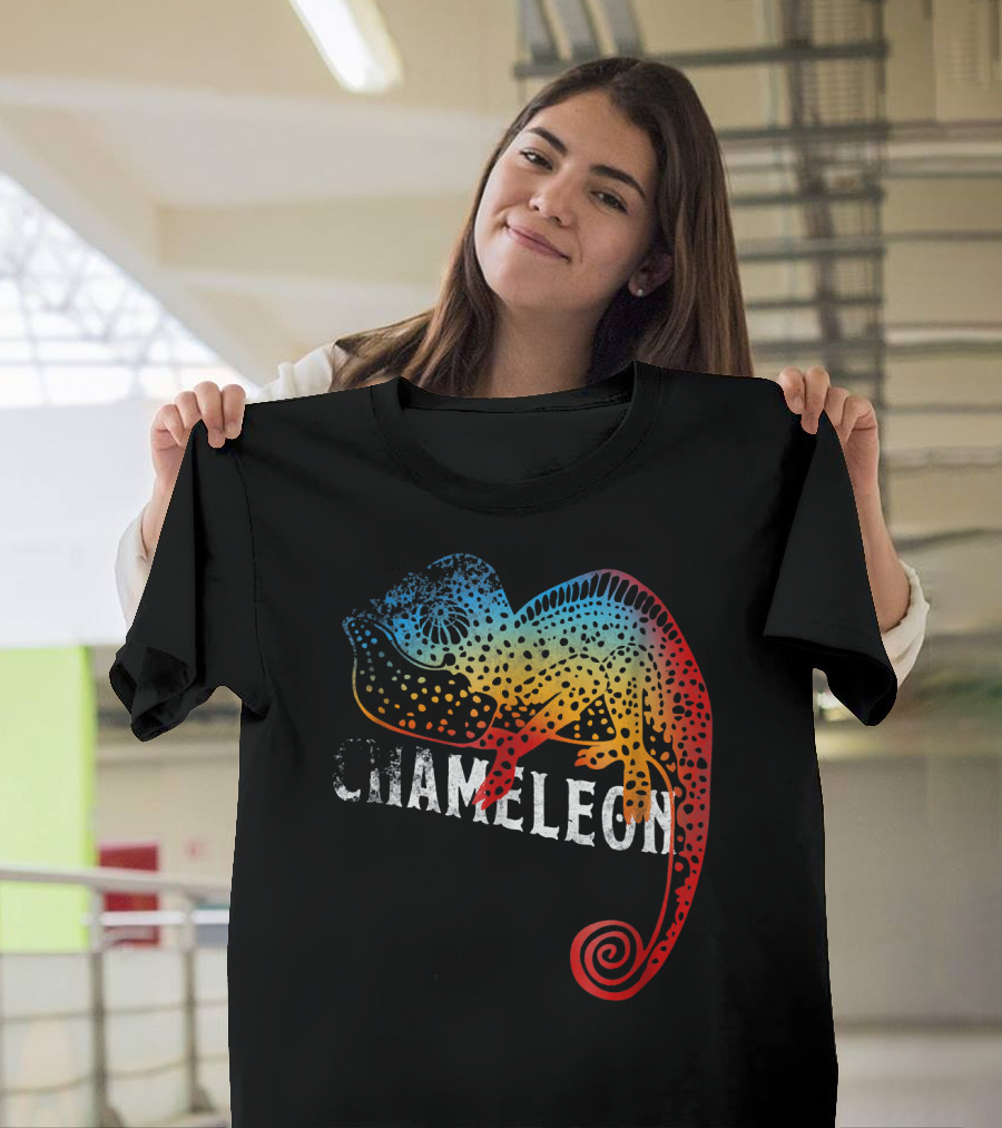 Love Chameleon Lizard Owner Herpet Colorful T-Shirt