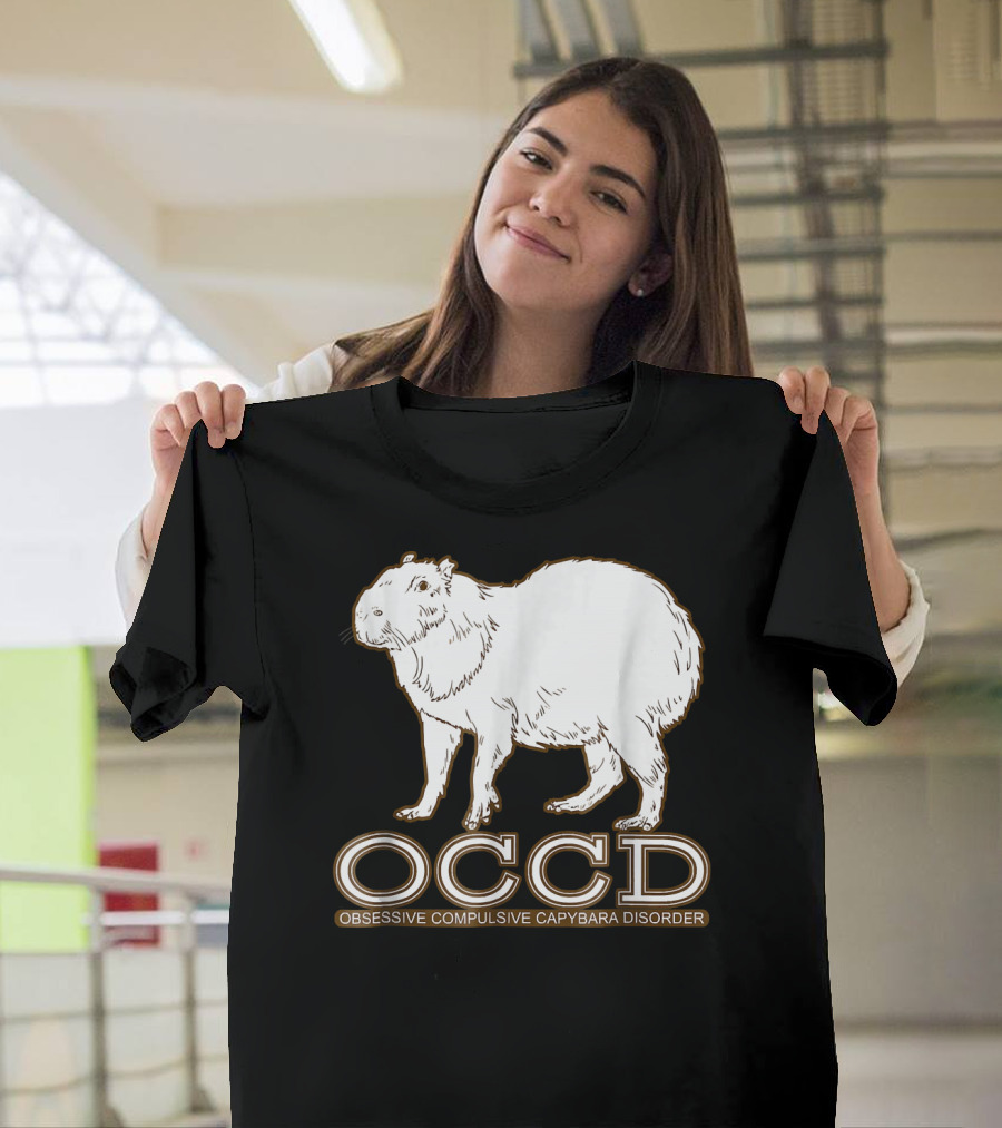 OCCD Obsessive Compulsive Capybara Disorder Cute Guinea T-Shirt
