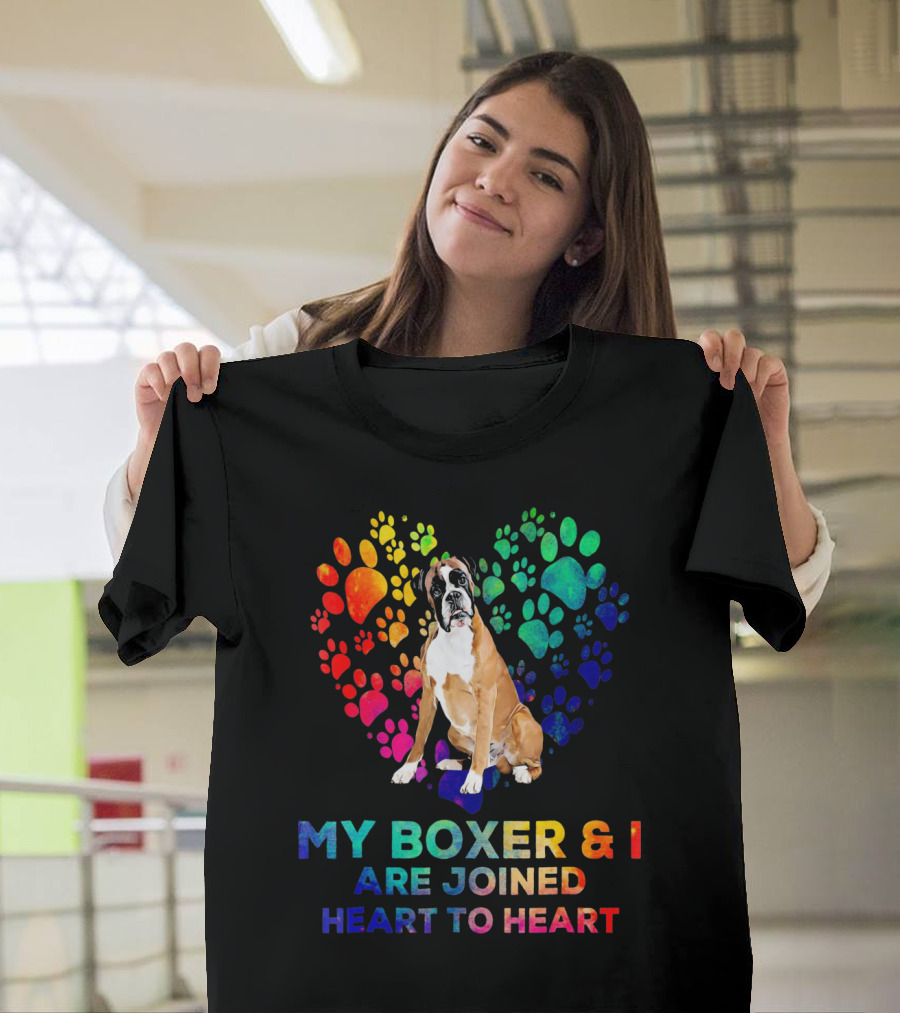 My Boxer and I Are Joined Heart to Heart T-Shirt