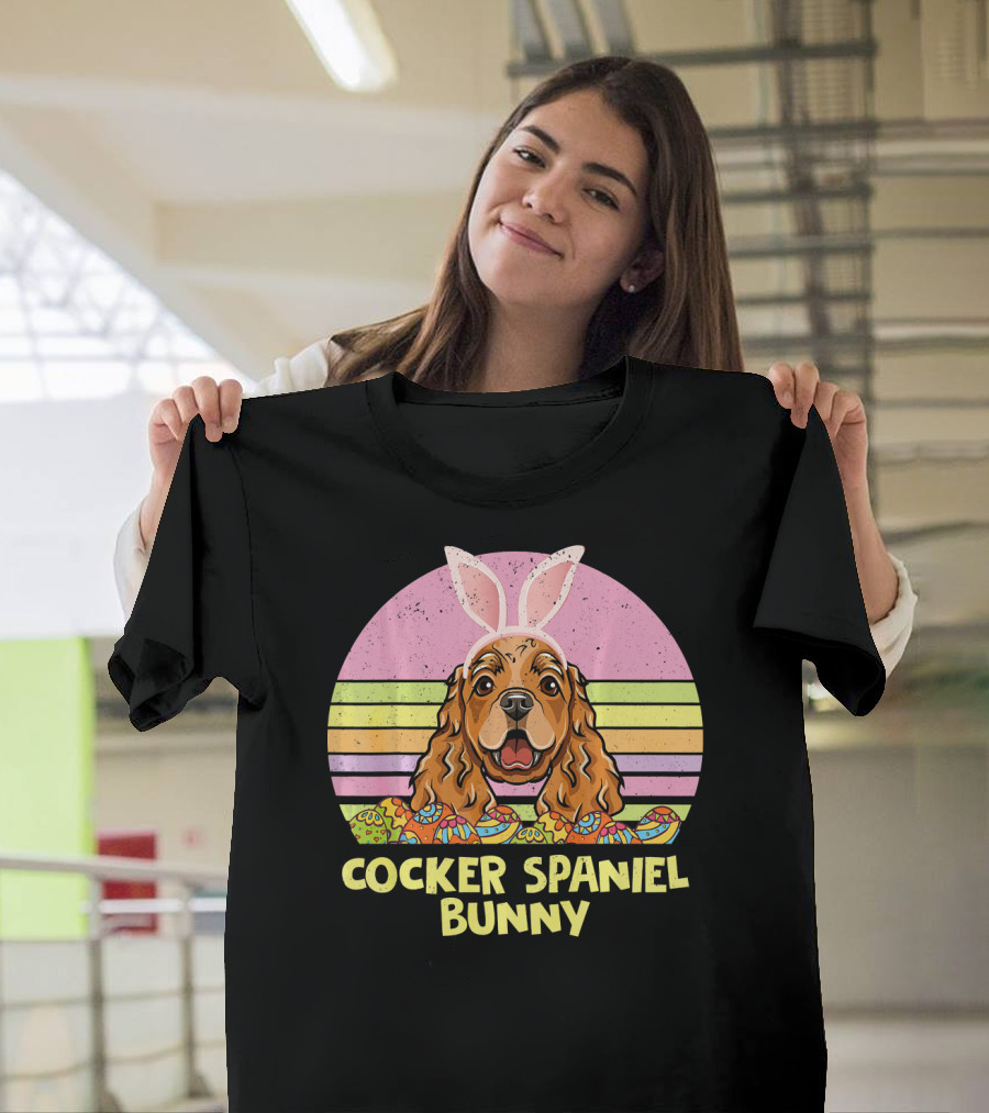 Cocker Spaniel Bunny Funny T-Shirt