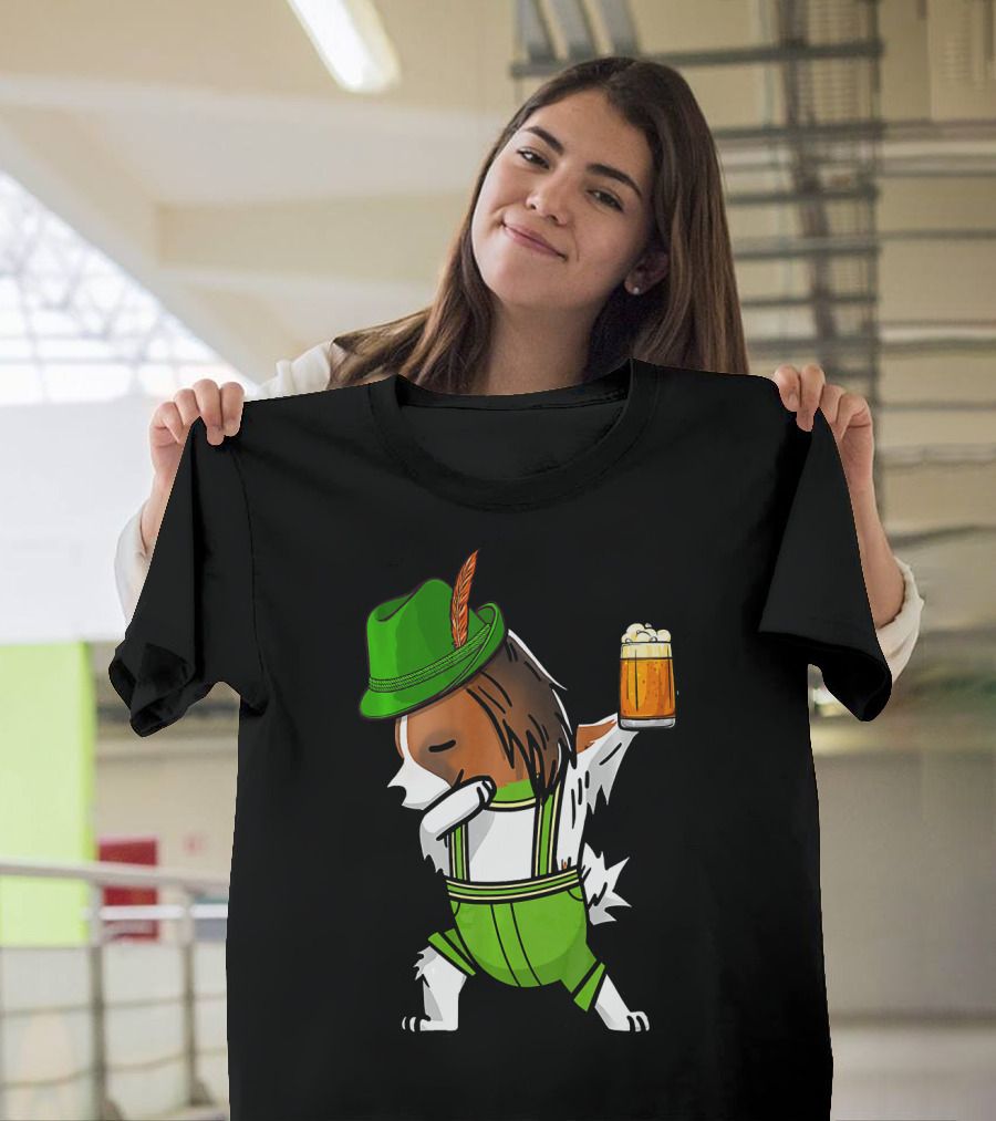 Dabbing Papillon Oktoberfest Lederhosen Beer T-Shirt