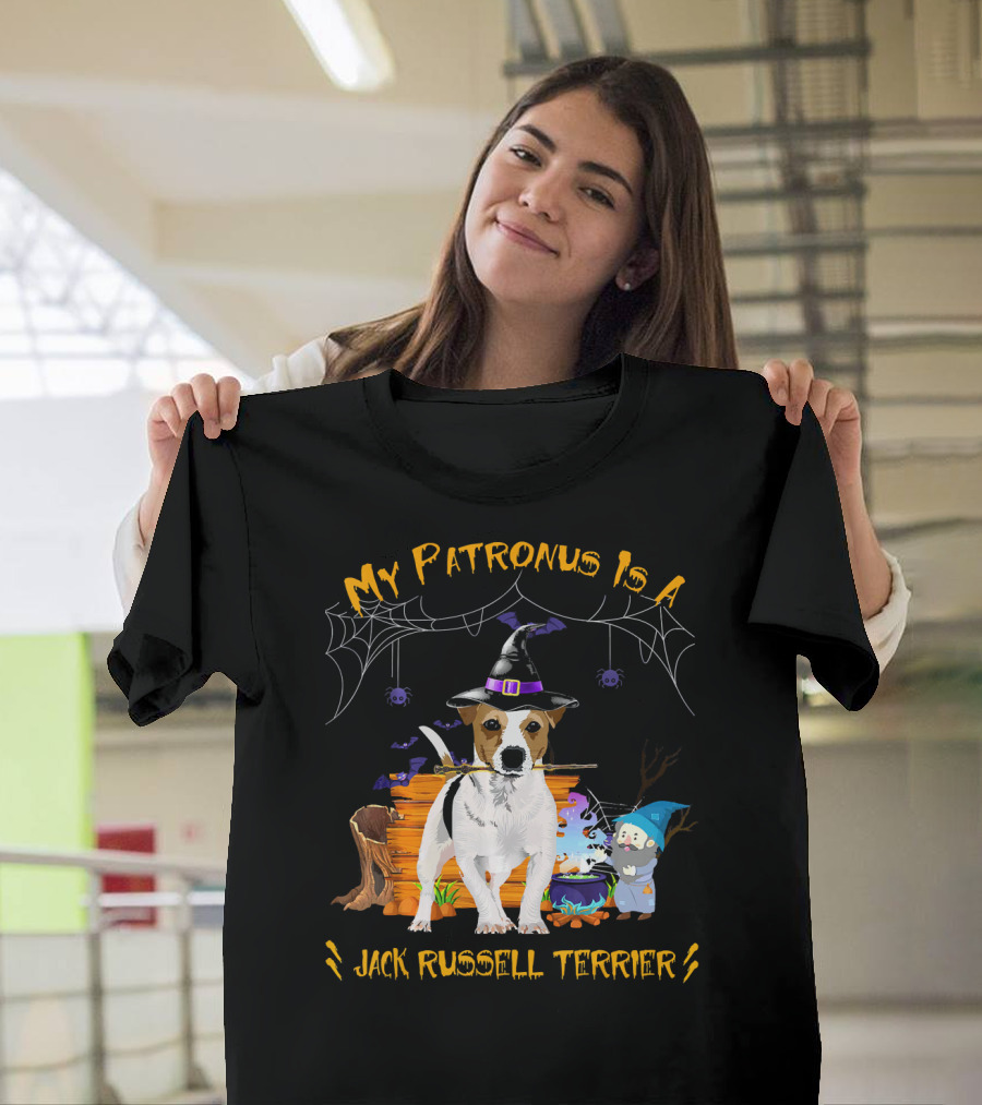 My Patronus Is a Jack Russell Terrier Halloween Wizard T-Shirt