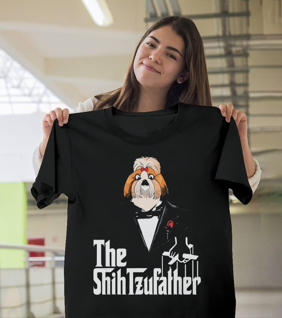 The Shih Tzufather Mafia Dog Puppet T-Shirt