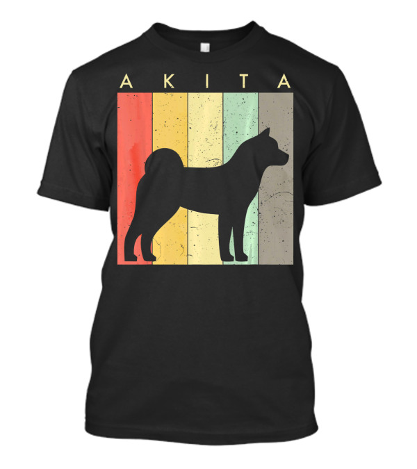 Akita Akita Dog Lover Retro T-Shirt