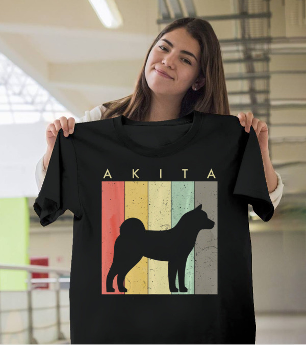 Akita Akita Dog Lover Retro T-Shirt