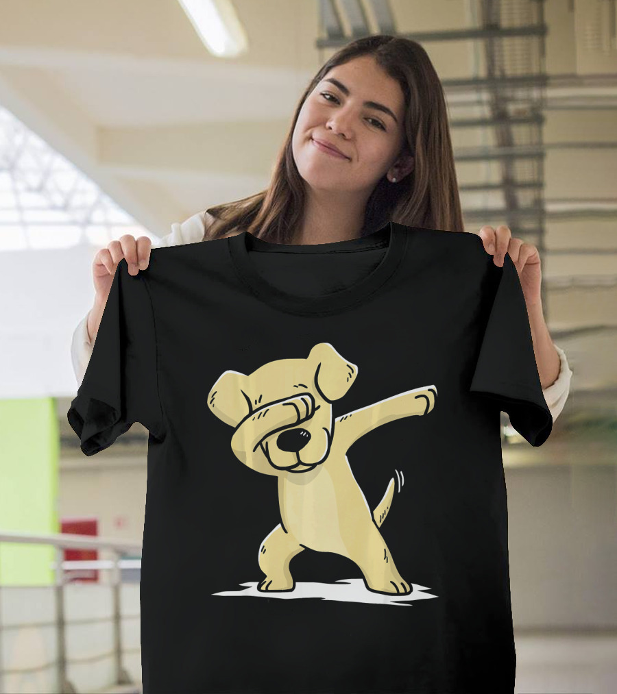 Cute Labrador Retriever Dog Dabbing Dab Dance Pose T-Shirt