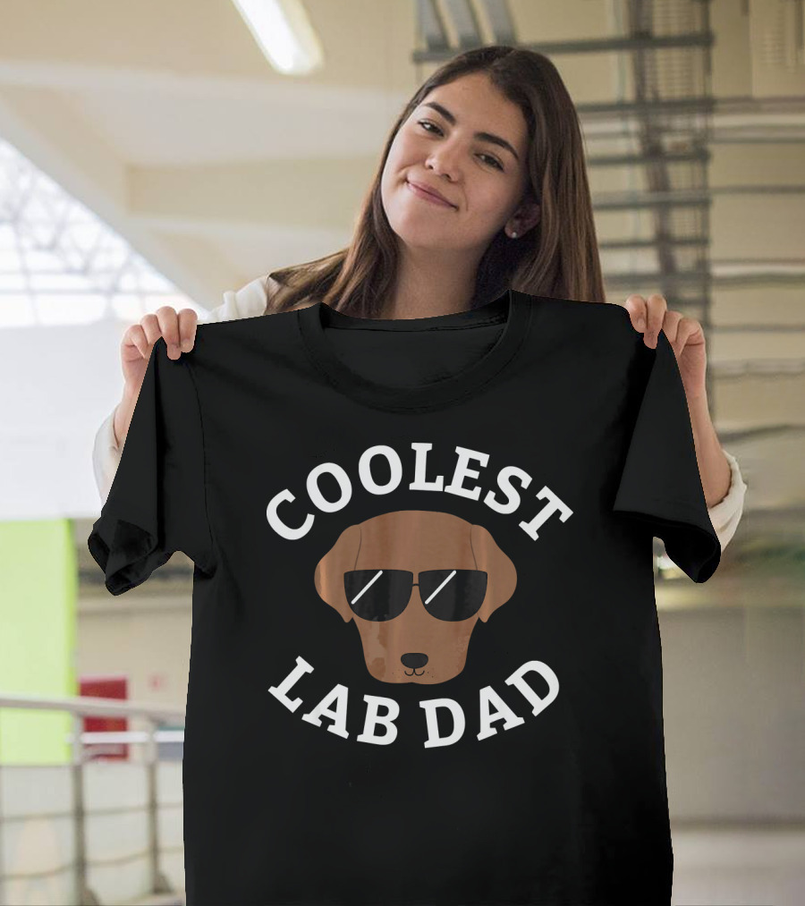 Coolest Chocolate Lab Dad T-Shirt
