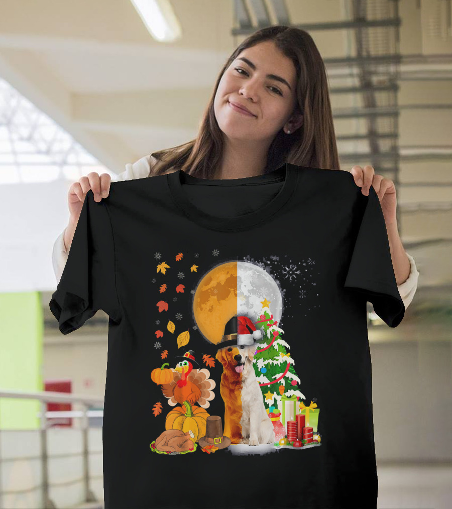 Labrador Retriever Dog Happy Thanksgiving Christmas T-Shirt