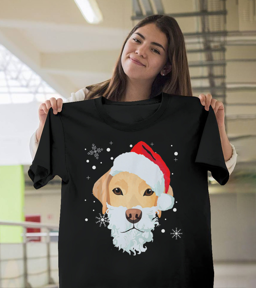 Ugly Xmas Golden Retriever Santa Festive Dog Owner T-Shirt