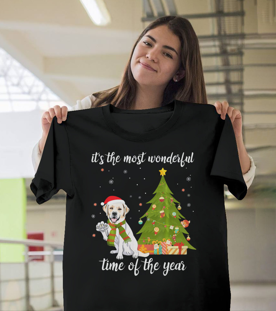 It's the Most Wonderful Time of the Year Labrador Christmas Tree T-Shirt