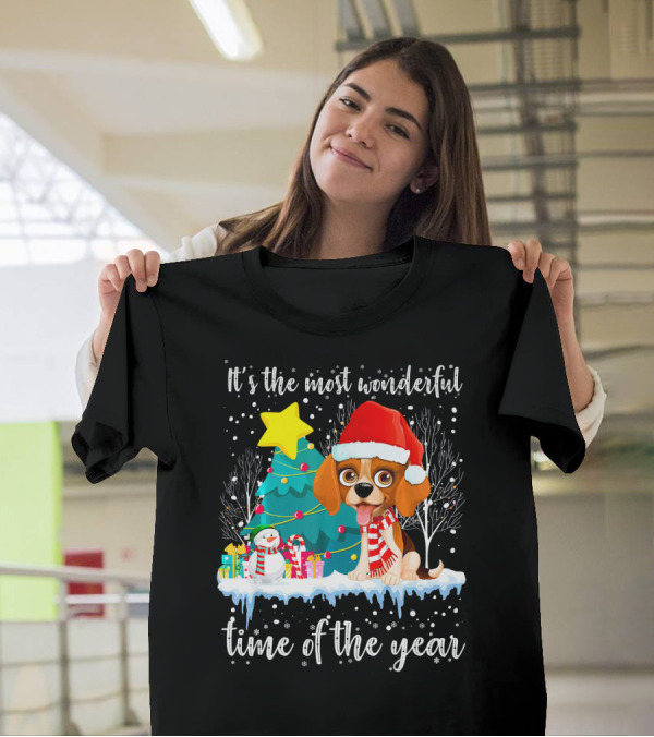It's The Most Wonderful Time Of The Year Beagle Christmas T-Shirt