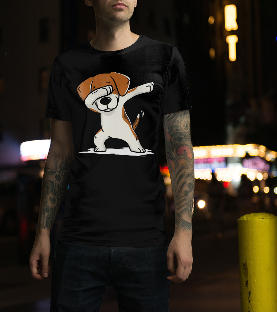 Beagle Cute Dabbing Funny Dab Dance Moves T-Shirt