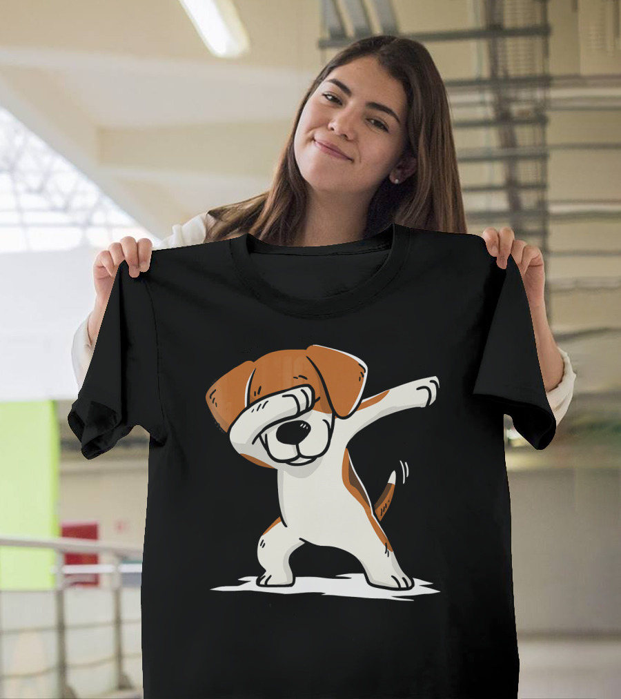 Beagle Cute Dabbing Funny Dab Dance Moves T-Shirt
