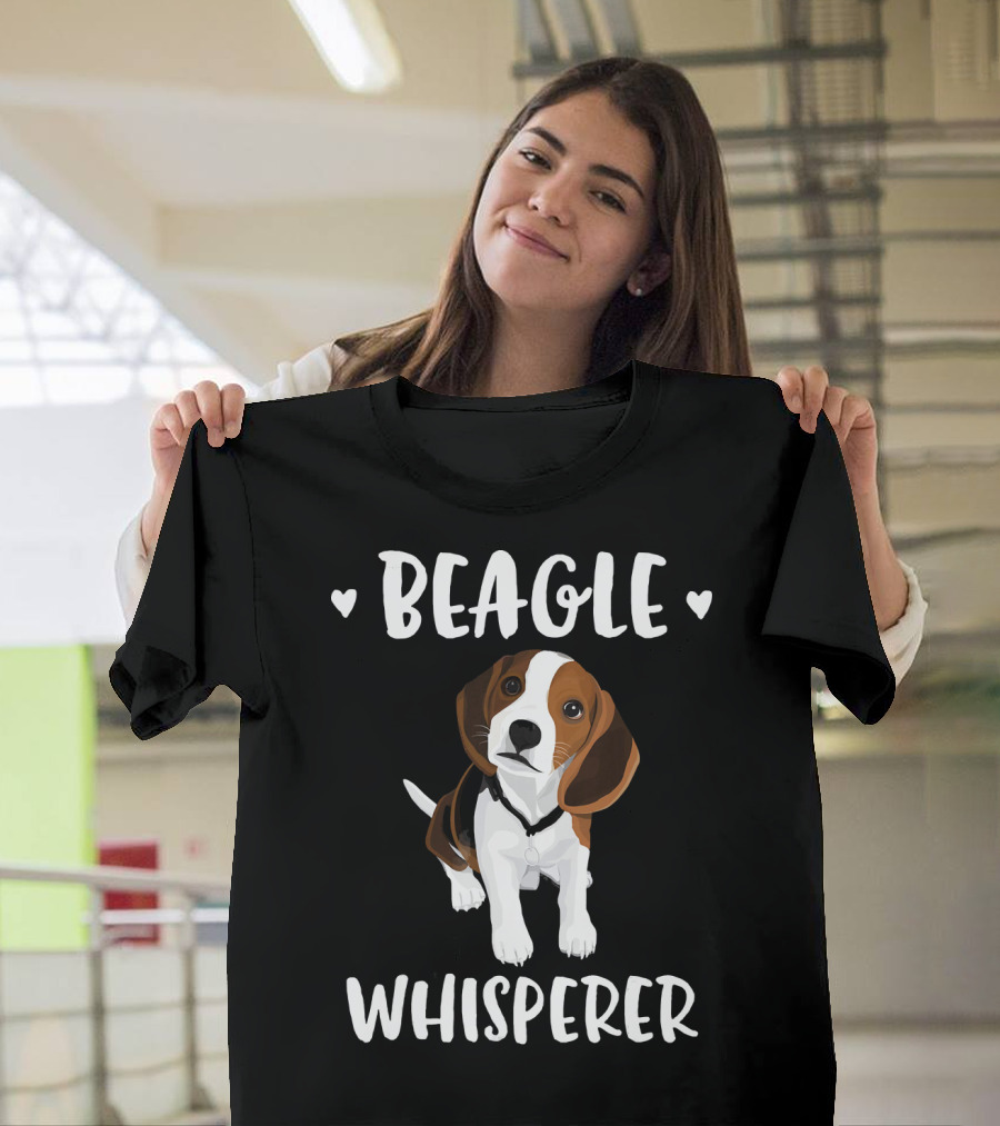 Beagle Whisperer Beagle Lover Heart T-Shirt
