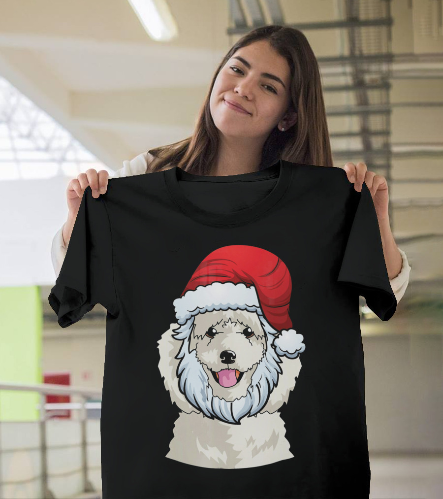 Poodle Santa Claus Funny Christmas T-Shirt