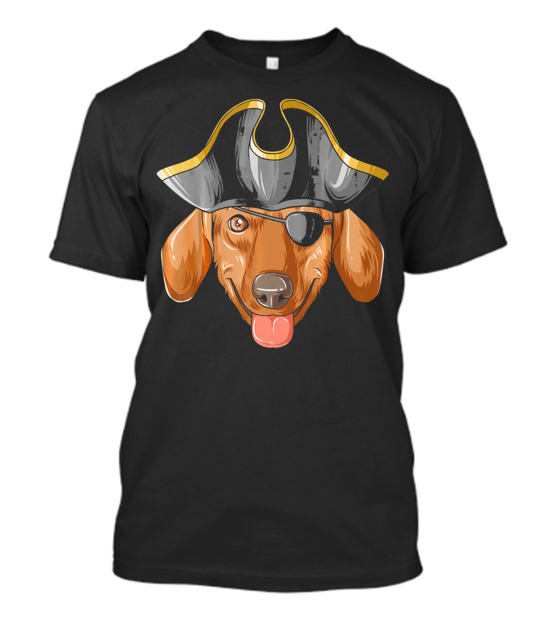 Pirate Dachshund With Eye Patch And Pirates Hat T-Shirt