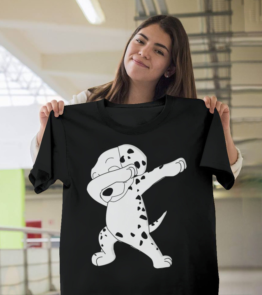 Cool Funny Dalmatian Dabbing Dance Pose T-Shirt