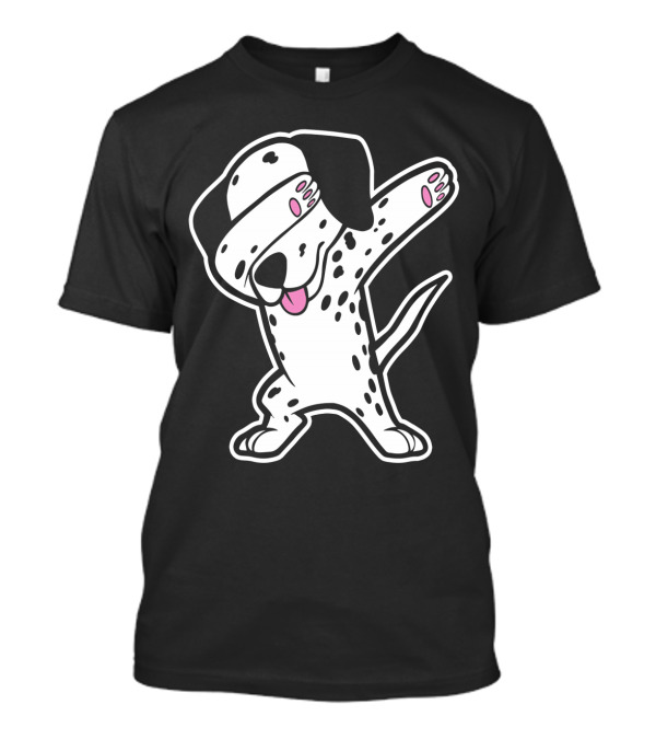 Funny Dabbing Dalmatian Dog T-Shirt