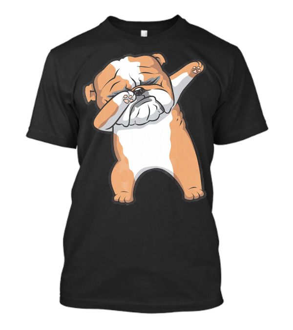 English Bulldog Cute Funny Dabbing Dab T-Shirt