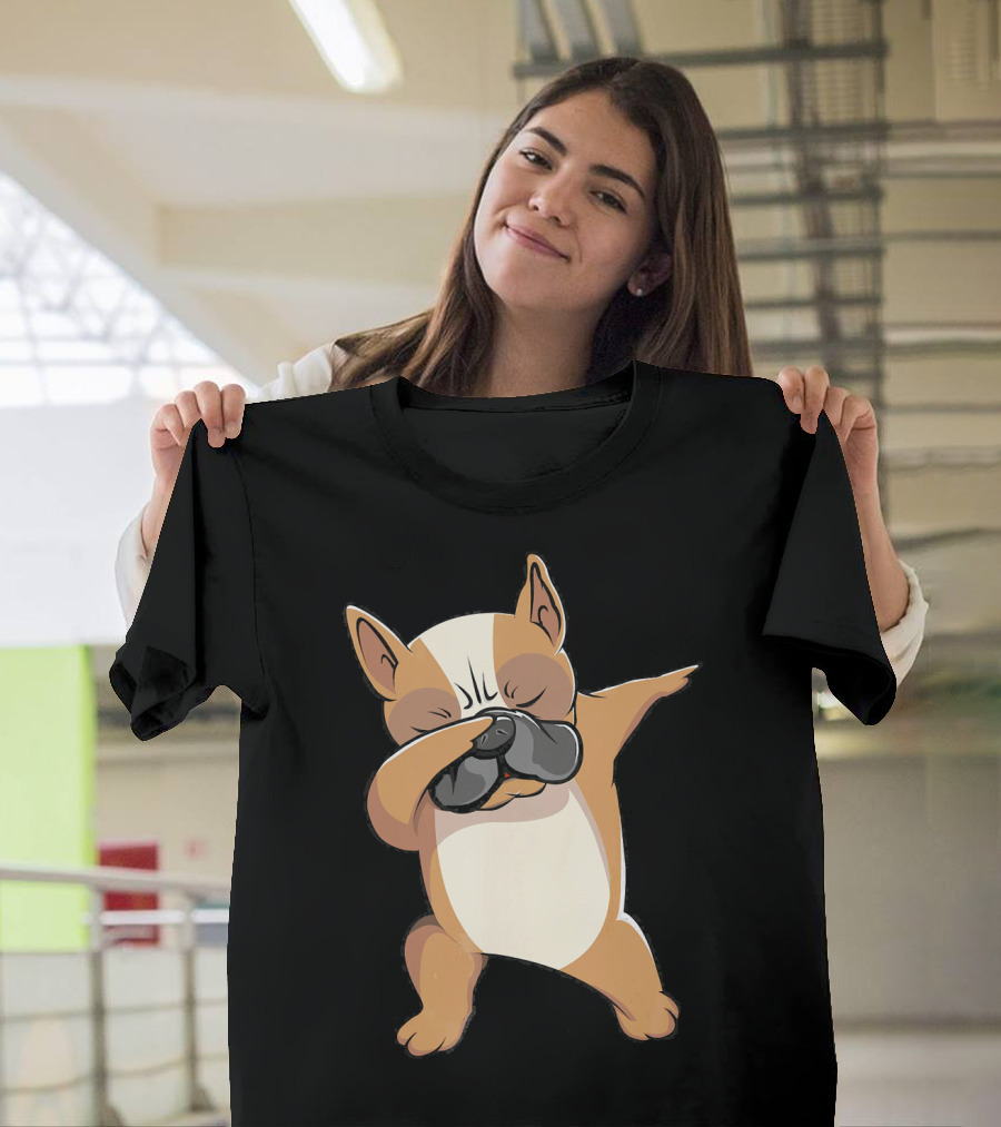 Funny Frenchie Dabbing French Bulldog Pose T-Shirt