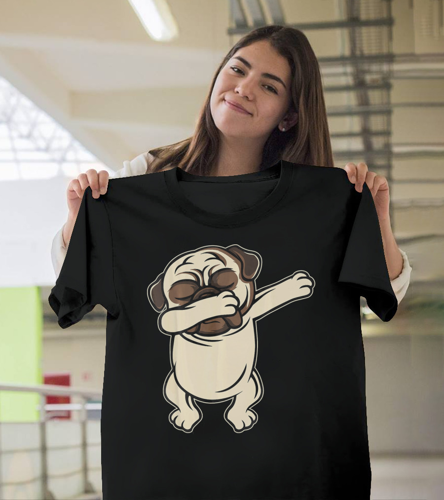 Funny Pug Dab Dabbing Pug Pug Dance T-Shirt