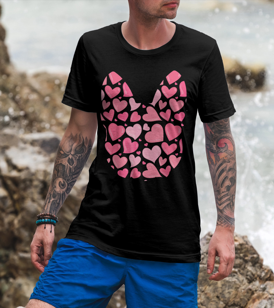 French Bulldog Love Heart T-Shirt