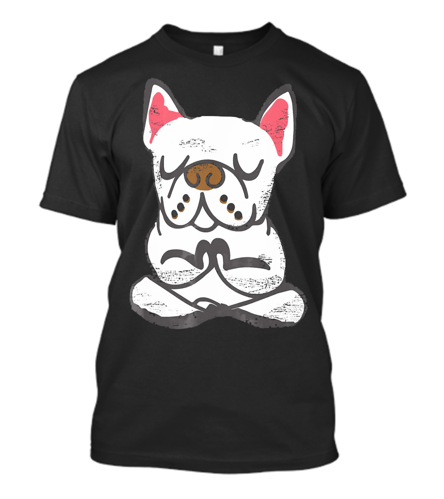 French Bulldog Meditating In Yoga Pose T-Shirt