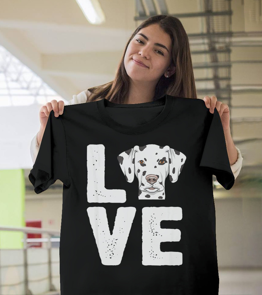 Funny Dalmatian Lover Love Dalmatian T-Shirt