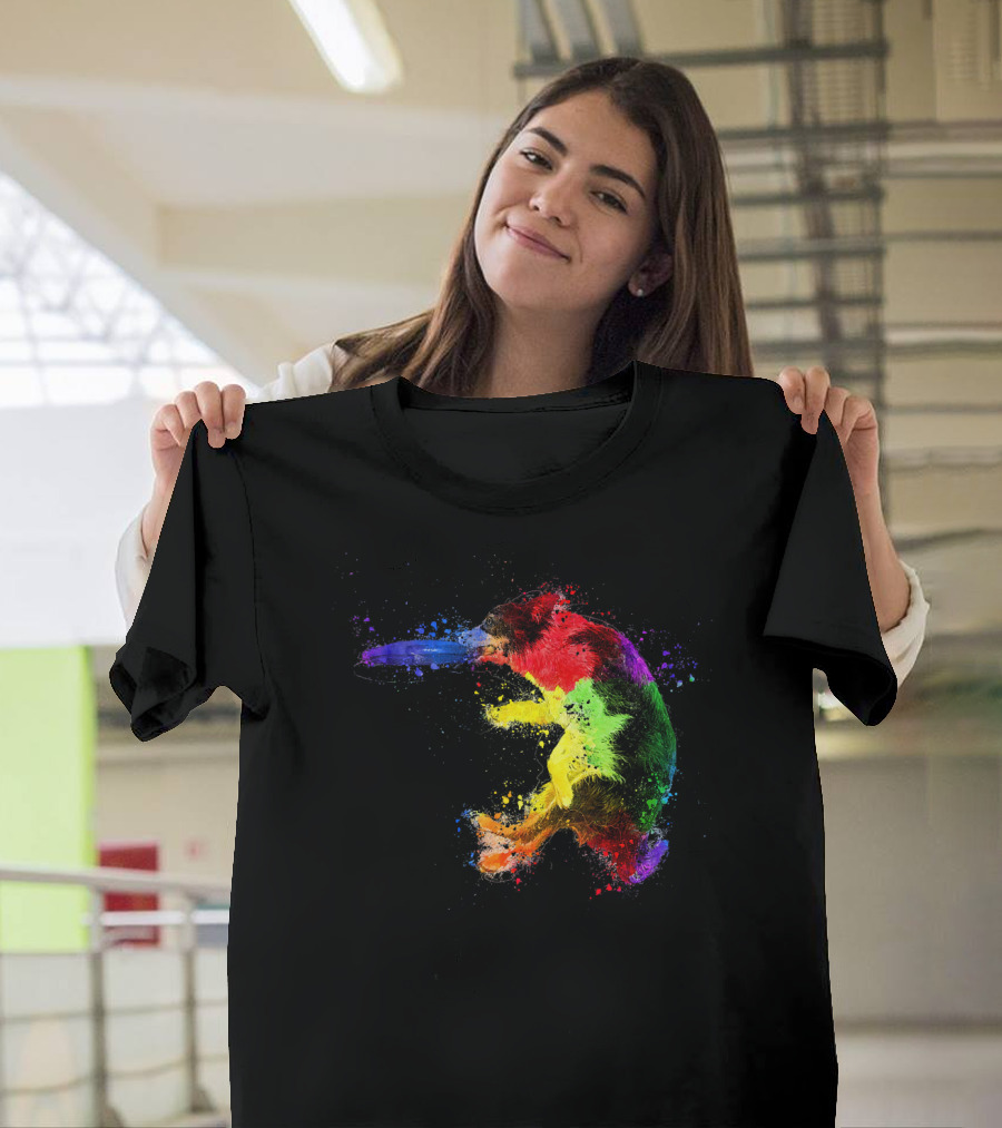 Border Collie Frisbee Colorful Sheepdog T-Shirt