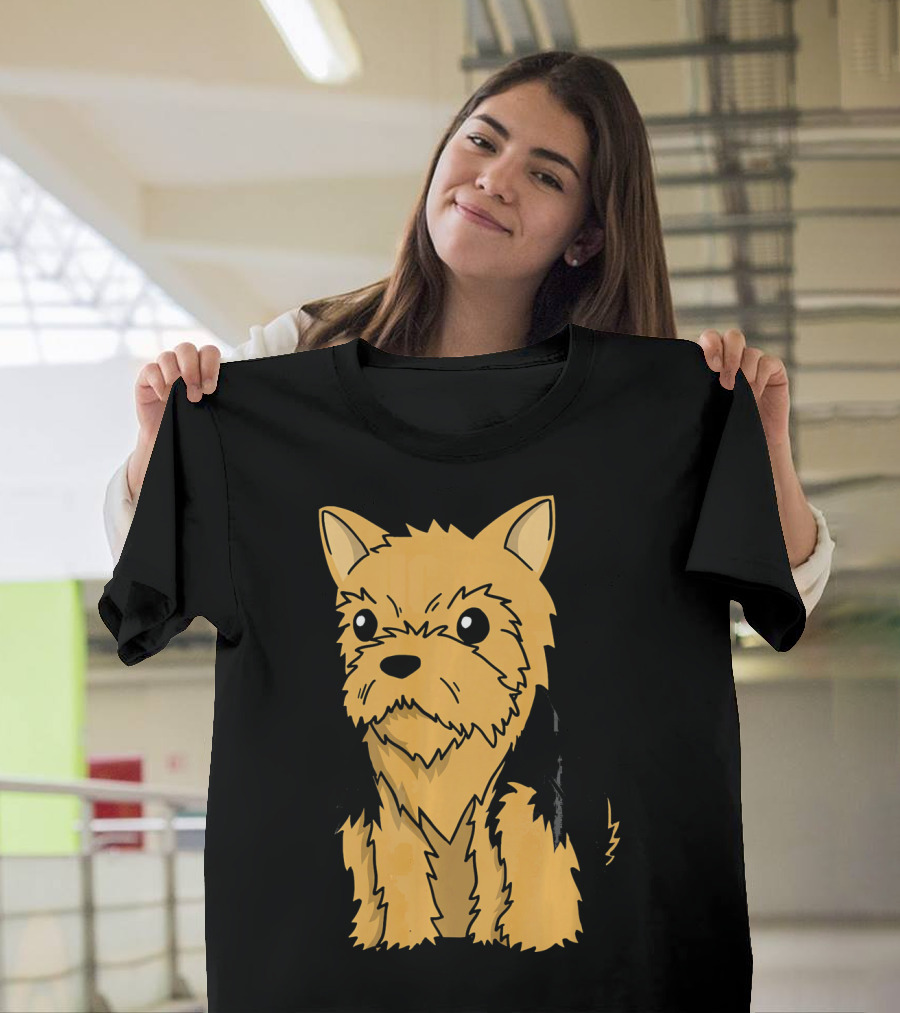 Yorkshire Terrier Cute Cartoon Dog T-Shirt