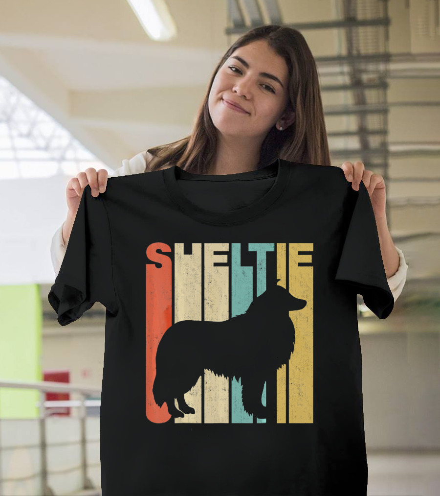Shetland Sheepdog Vintage Retro T-Shirt