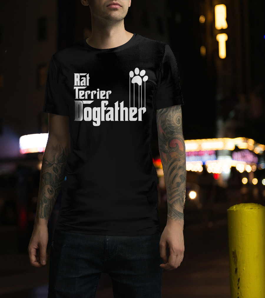Rat Terrier Dogfather Paws Iconic T-Shirt