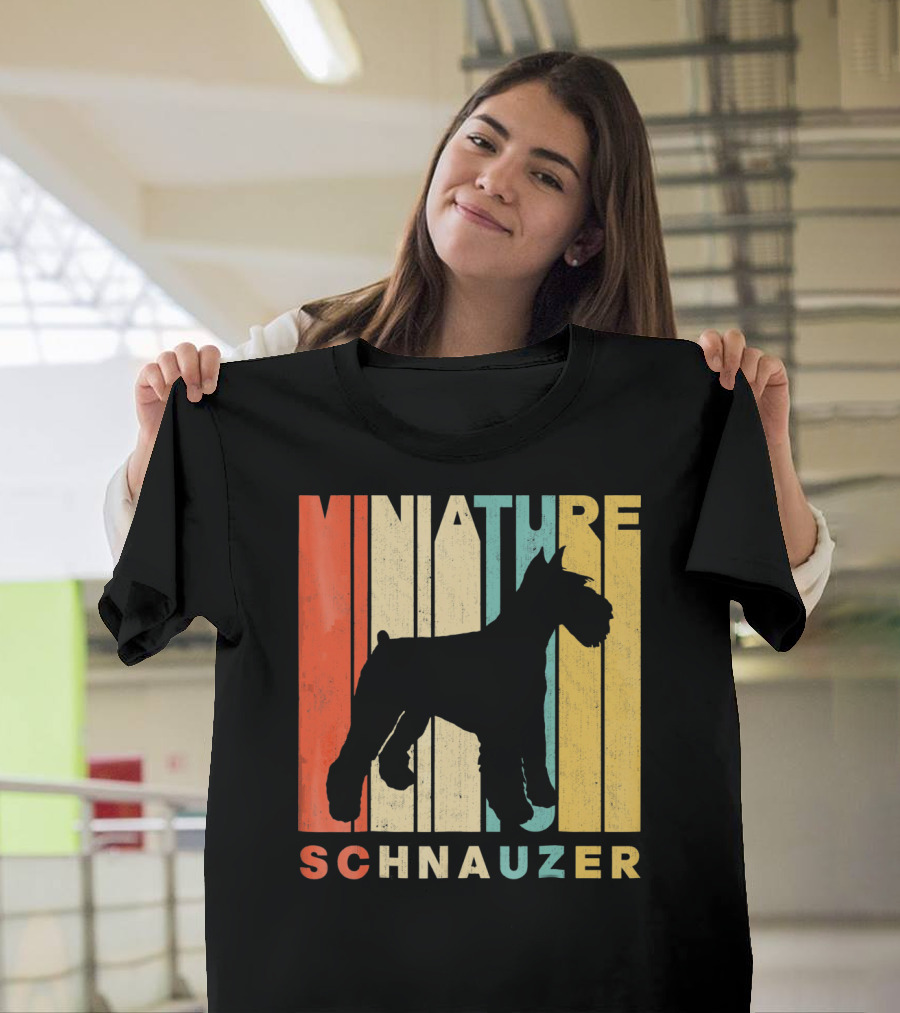 Vintage Retro Miniature Schnauzer T-Shirt