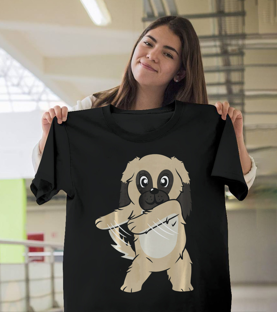 Pekingese Floss Dance Flossing Funny Dog Cute Dancing Pekingese T-Shirt