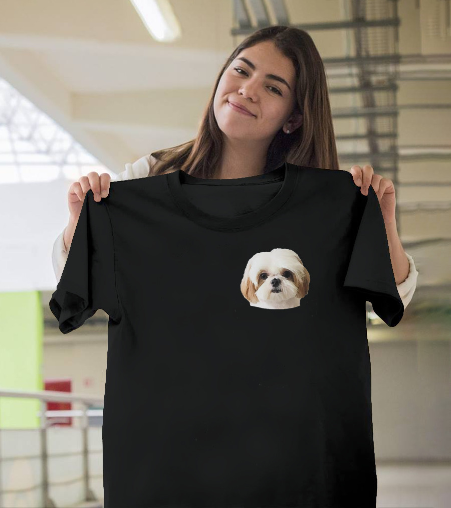 Shih Tzu in Pocket Schnauzer Lovers Hall T-Shirt