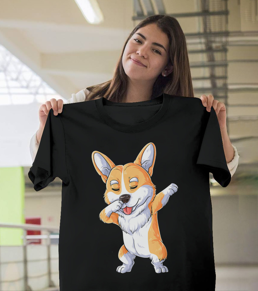 Dabbing Corgi Dog Love Adorable Pose T-Shirt