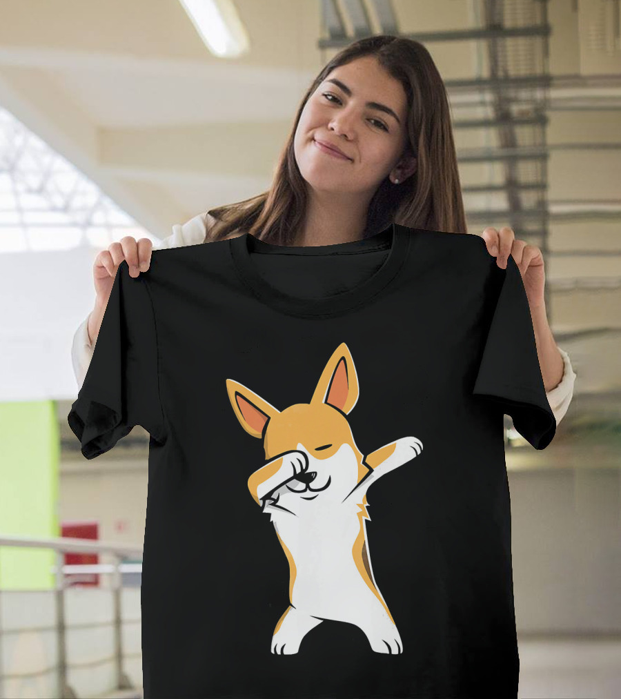 Dabbing Corgi Kids Dabbing Pose Corgi T-Shirt