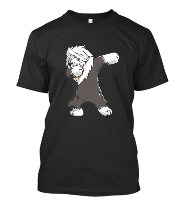 Playful Dabbing Old English Sheepdog T-Shirt