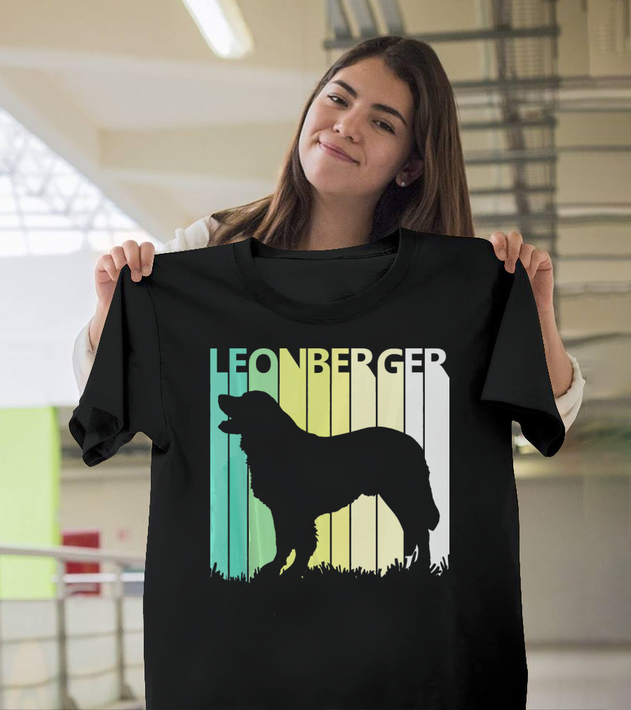 LEONBERGER Silhouette Retro Vibes T-Shirt
