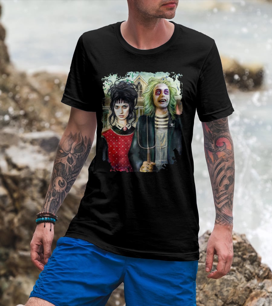 American Gothic Beetlejuice Lydia House T-Shirt