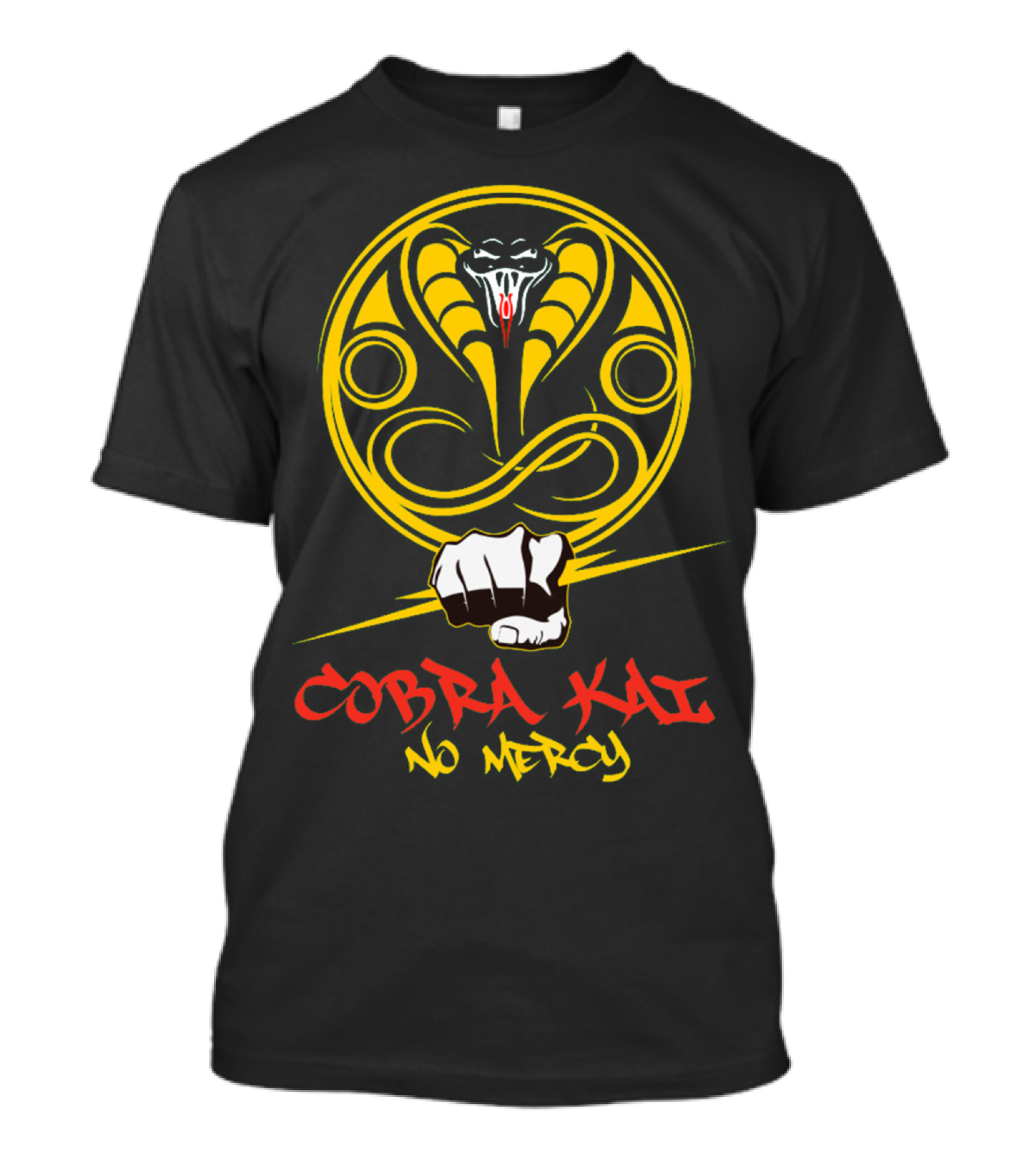 Cobra Kai No Mercy Karate Logo Fist Punch T-Shirt