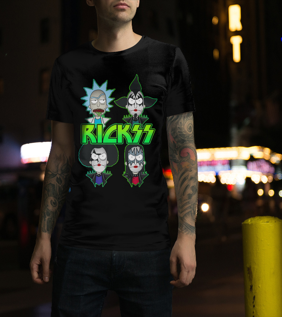 Rick And Morty KISS Band Parody Rickss T-Shirt