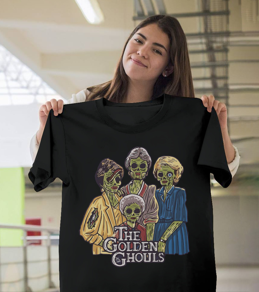 The Golden Girls The Golden Ghouls Halloween Zombie Group T-Shirt