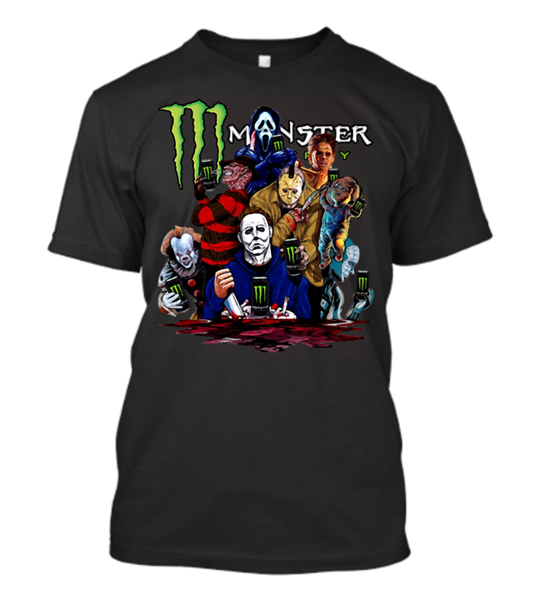 Monster Energy Team Horror Icons T-Shirt