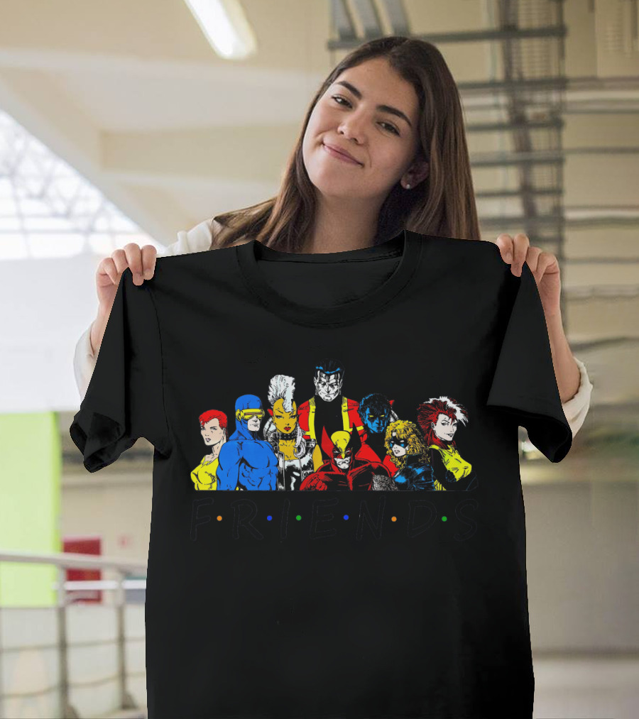 X-Men Friends Characters With Classic Sitcom Theme T-Shirt