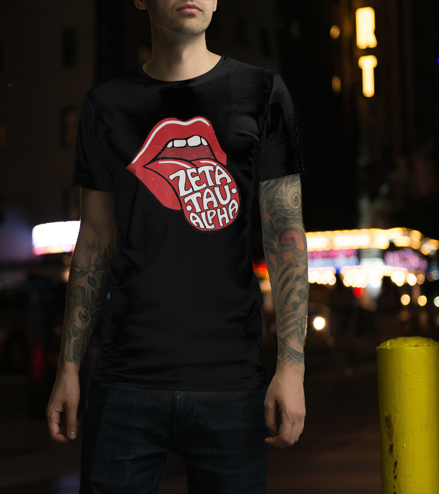Zeta Tau Alpha Tongue Logo Pop T-Shirt